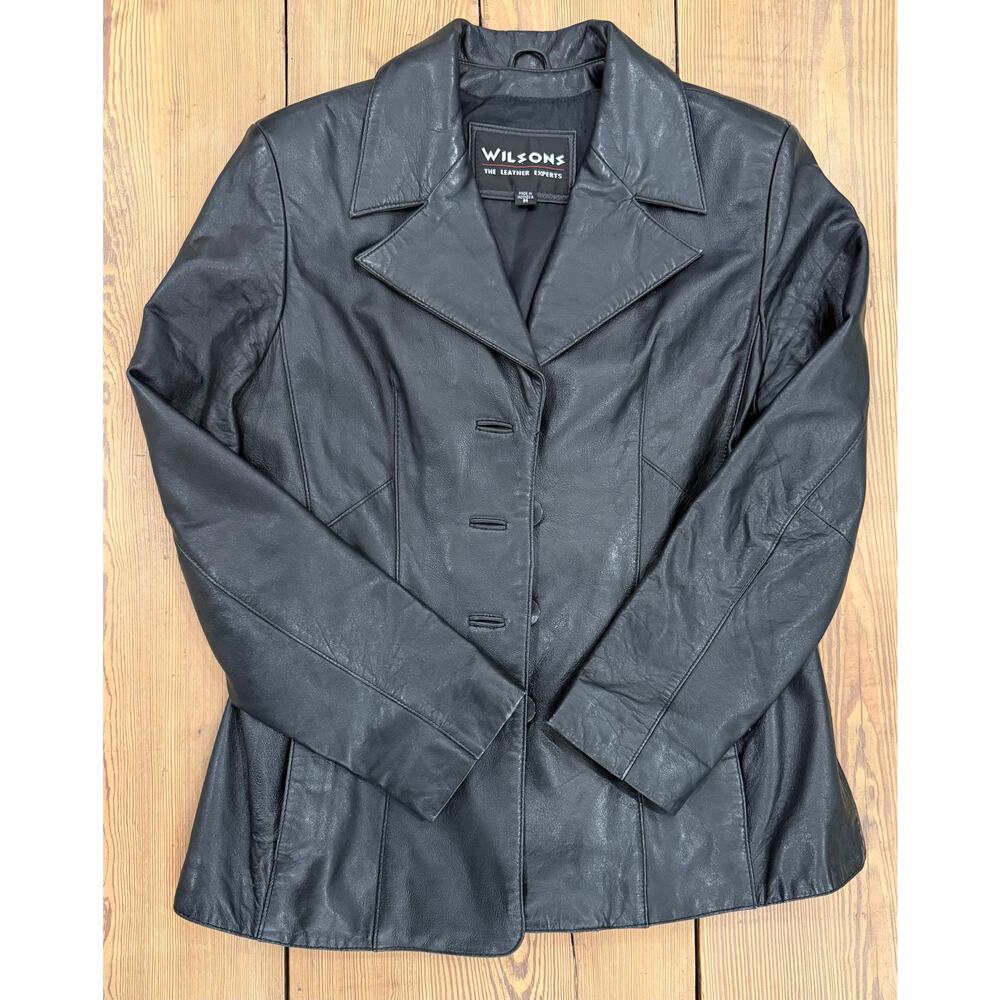 Women's Wilsons Leather Jacket Soft Medium Black